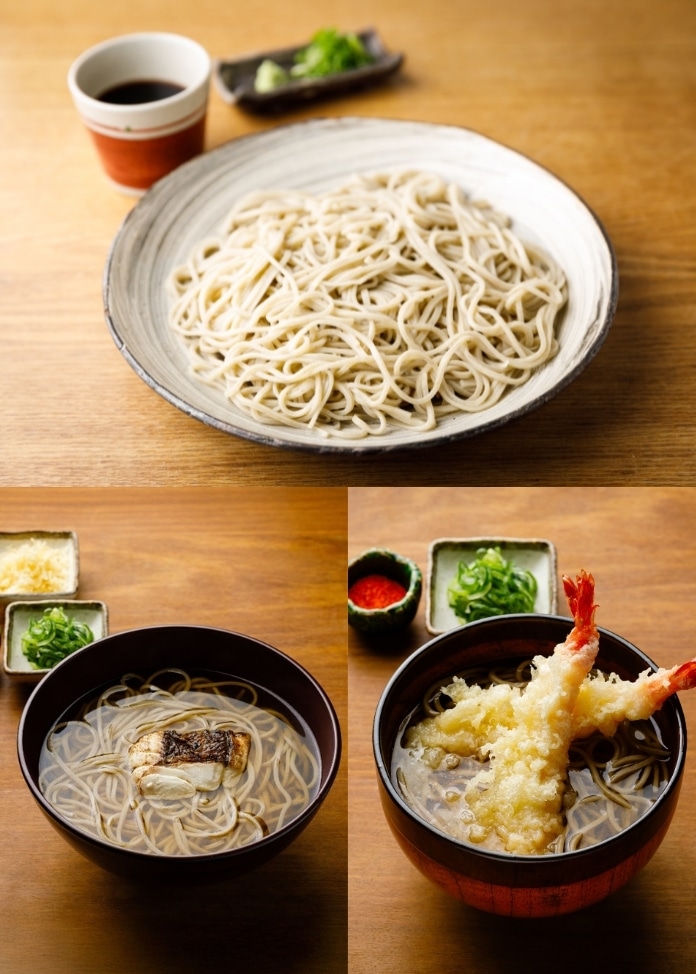 【渡月庵】馳走そば3種食べくらべ（4食入）