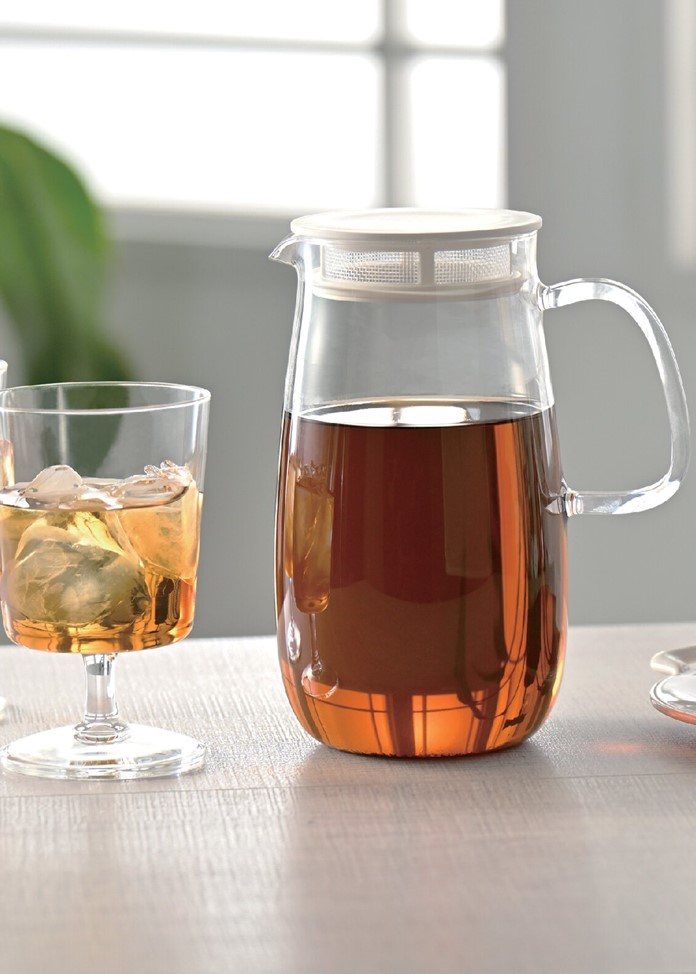 【ハリオ】レンジでかんたん麦茶ポット むぎちゃん ホワイト