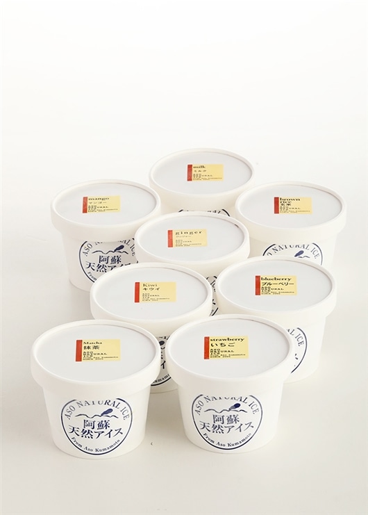 小国ジャージ―牛乳のフルーツアイス8種セット