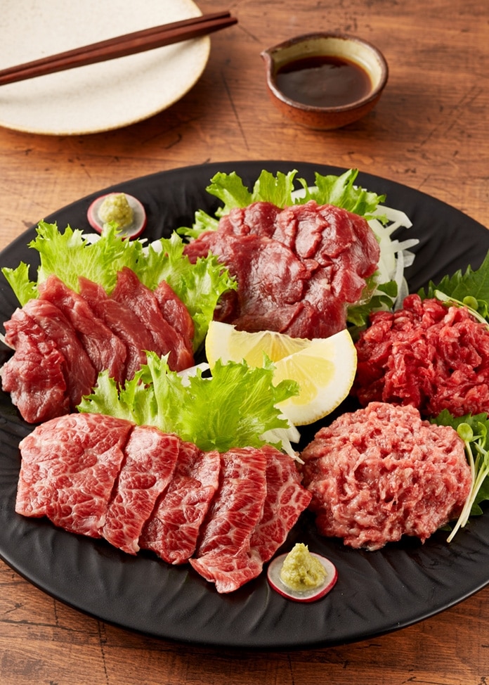 【菅乃屋】鮮馬刺しスライス5種バラエティーセット