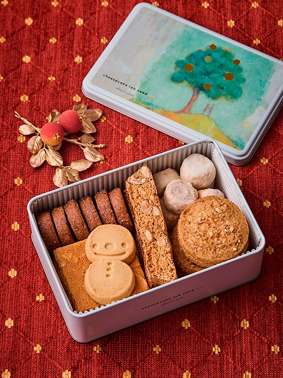 メリークリスマスクッキー缶