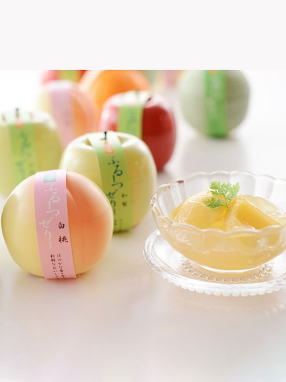 ふるーつぜりー5個入り進物箱タイプ（包装紙包み）