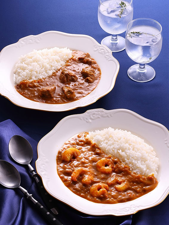 ビーフカレー・シュリンプカレー（4食入り）