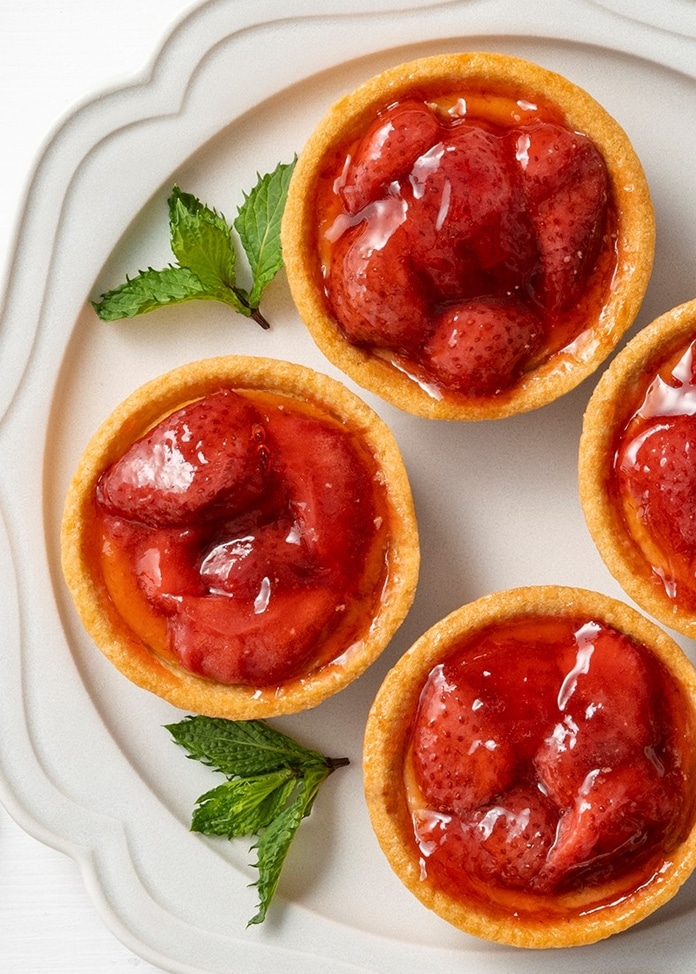 【ホシフルーツ】あまおう苺のチーズケーキタルト　5個