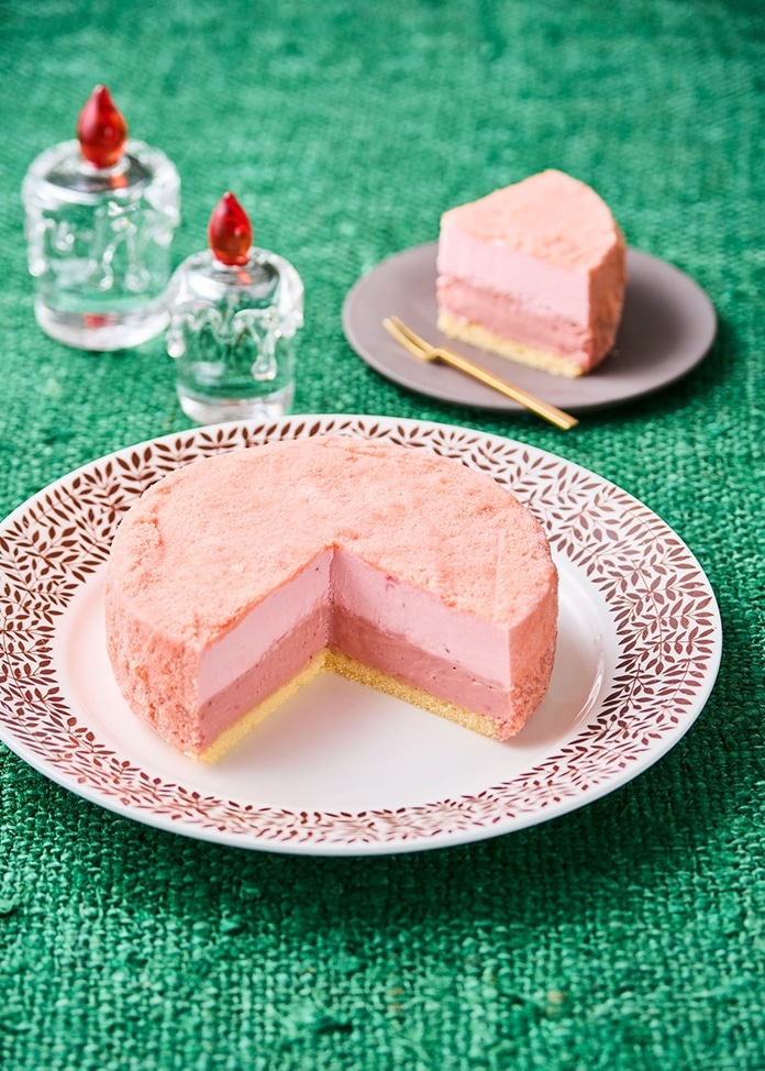 2層仕立てのチーズケーキ いちごのダブルフロマージュ4号