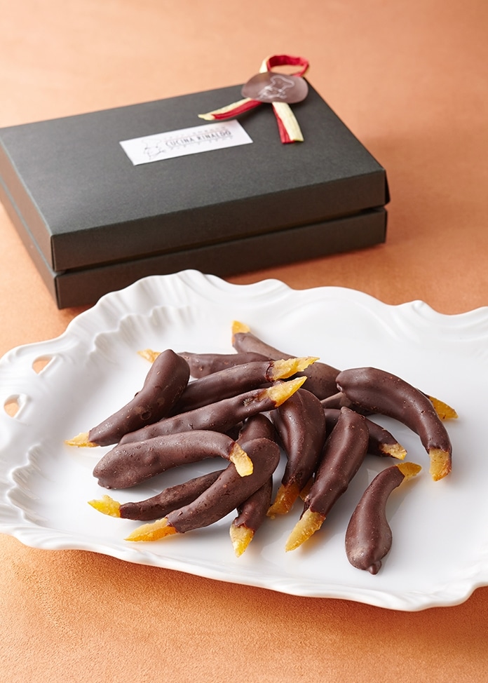 オーガニックチョコ100%使用綾日向夏オレンジピールチョコ＜ビター＞