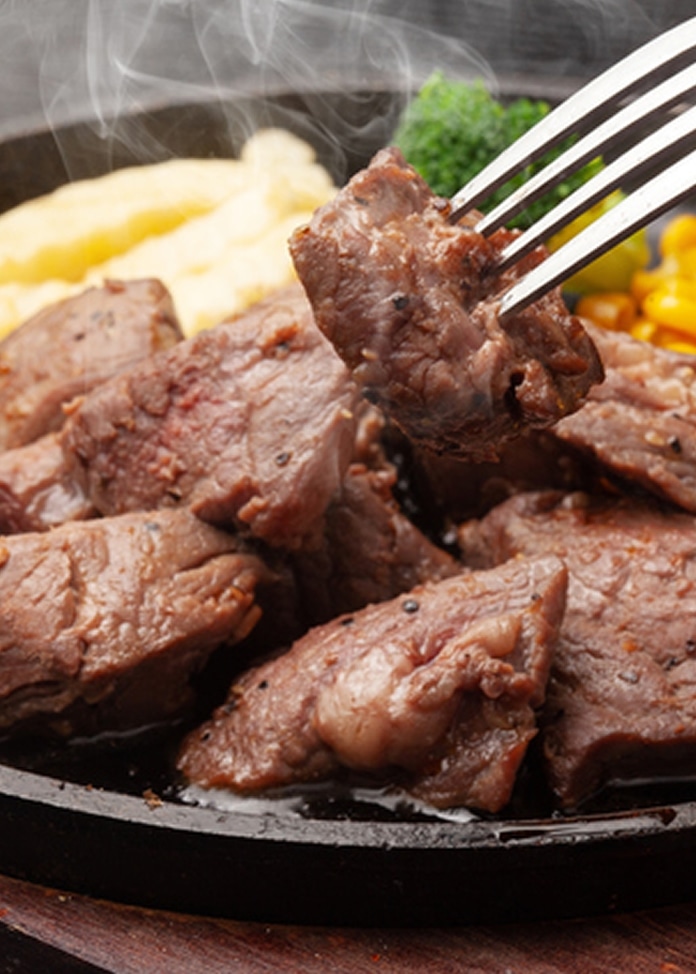 牛ヒレ肉サイコロカットステーキ1kg