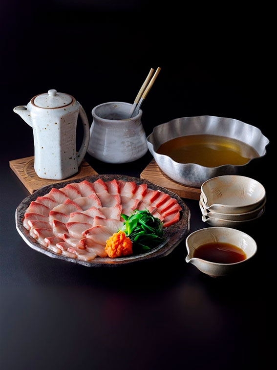 料亭のぶりしゃぶ鍋